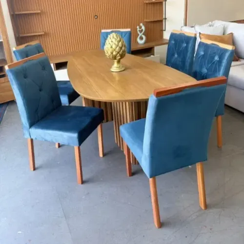 MESA DE JANTAR ÔRGANICA ISIS - PAGUE SÓ NA ENTREGA!