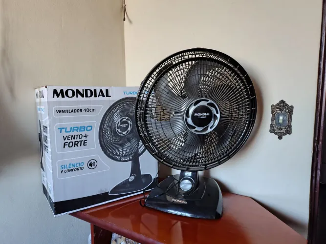 Ventilador mondial turbo 40 cm 6 pas ( novo). 
