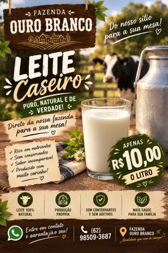 Leite caseiro 