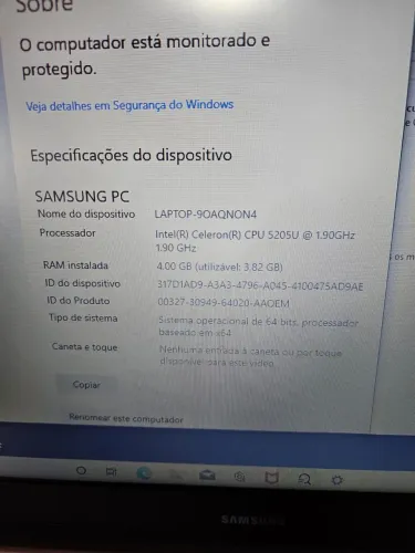 Notebook Samsung