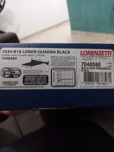 Chuveiro lorenzetti a gás