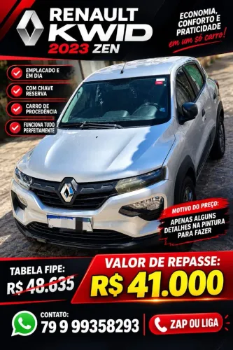 Renault Kwid Zen 1.0 Flex 12V 5P Mec. 2023