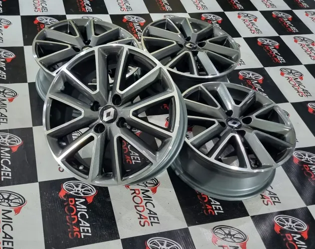 Jogo de Rodas aro 16 Renault Logan veio sandero 4x100 + Pintura Nova 