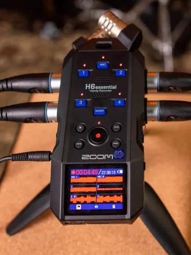 Zoom H6 Essential Gravador Profissional 32-bit (Áudio Não Clipa)