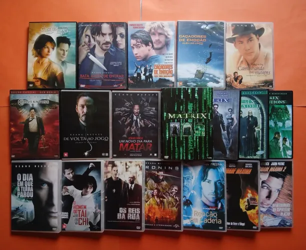 Dvd Coleção Keanu Reeves 17 Títulos + 2 Continuações