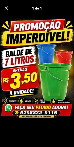 Baldes de 7 litros