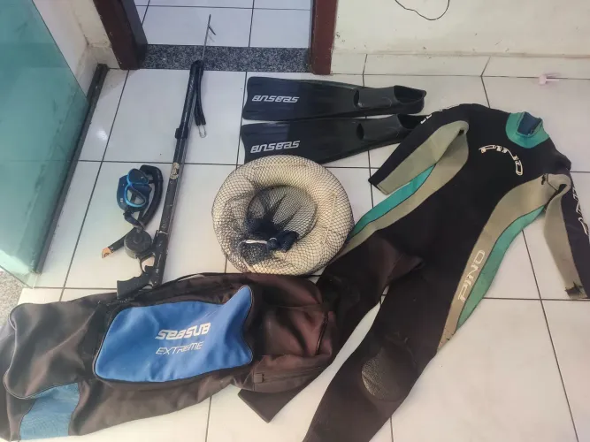 Kit de pesca com arpão 