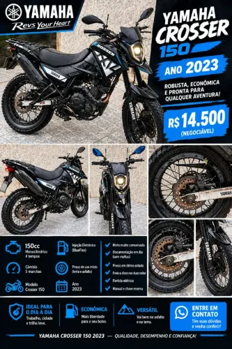 Vendo ou alugo com intenção de compra Yamaha Crosser 2023