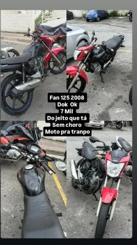 Fan 125 ano 2007/2008 