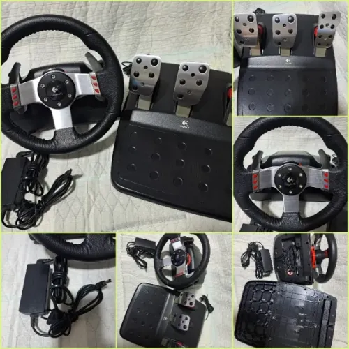 Volante Logitech g27 + câmbio H Gear Shift (USADO)