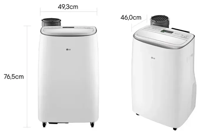 Ar Condicionado Portatil LG Dual Inverter Voice Portátil 14.000 Btus