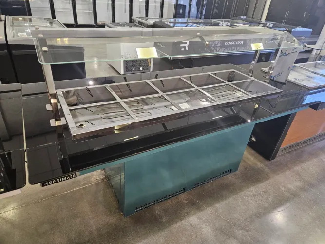 buffet de inox aquecido 10 bandejas pronta entrega