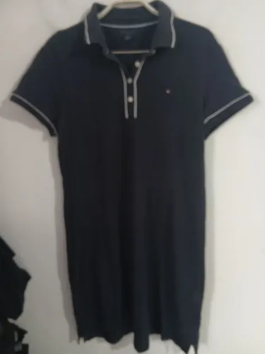 VESTIDO POLO TOMMY HILFIGER FEMININO AZUL MARINHO TAMANHO M ORIGINAL
