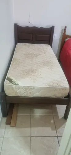 Cama de Solteiro com Colchão