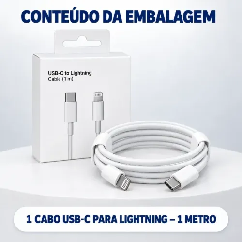 Cabo De Carregador Tipo-c E Lightning