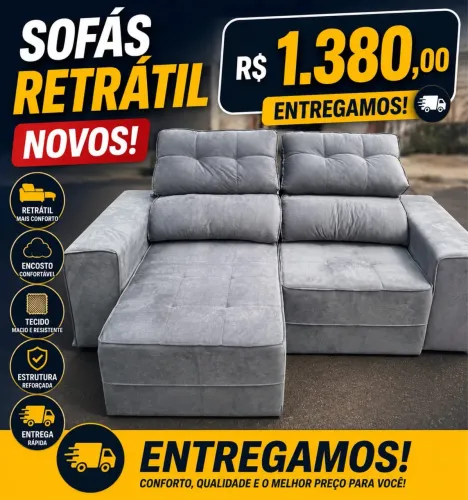 SOFÁS RETRÁTIL NOVOS 