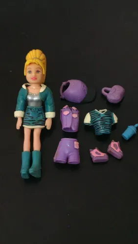 Polly Pocket itens do conversível rosa anos 2000