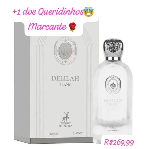 Perfume Feminino Delilah Blanc Eau de Parfum da Maison Alhambra 100ML