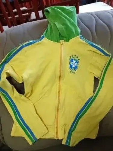 Agasalho casaco de moletom do Brasil infantil 