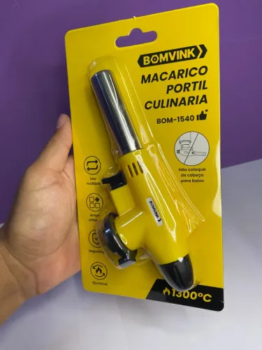 Maçarico Portátil Culinária 1300°C BOM-1540 BomVink an2