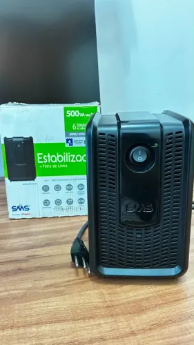 Estabilizador Sms Revolution Speedy 500va, Entrada Bivolt Automático, Saída 115v, 6 Tomada