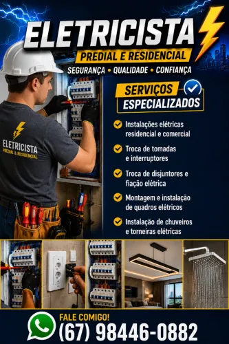 Eletricista residencial e comercial