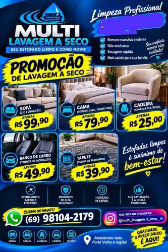 Lavagem a Seco em Porto Velho