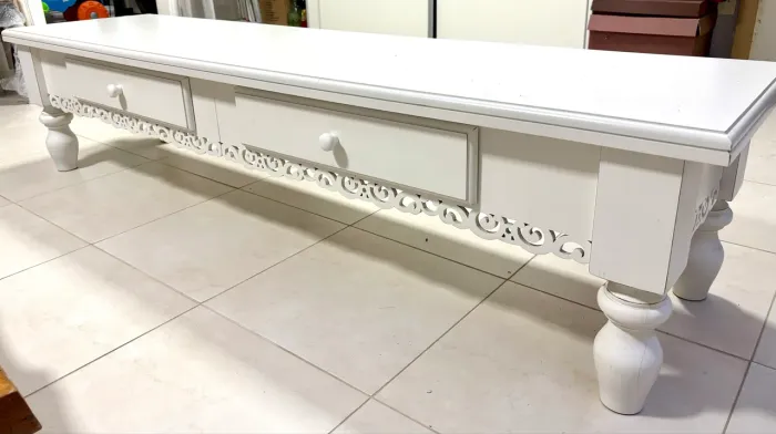 Aparador MDF branco 1,98 comp. 0,51 largura, 0,56 altura