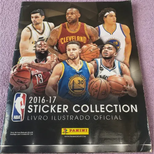 Album NBA 2016-17 Sticker Collection Usado 405 figurinhas Coladas