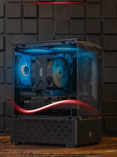 Desktop Gamer Ryzen 5 5600, RX 5700 XT 8GB, 32GB, NVMe 512GB, Fonte 500W, Gabinete RGB
