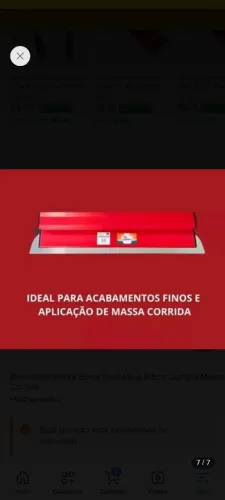 Desempenadeira Compel Aço Inox 60cm Para Massa Corrida