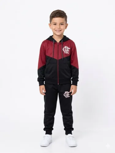 Conjunto Agasalho Flamengo infantojuvenil