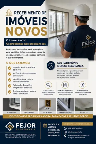 Vistoria de imóveis novos (entrega de chaves)