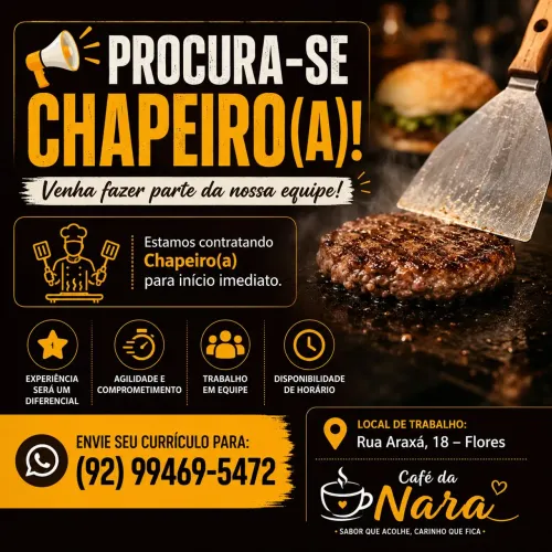 Procura - se CHAPEIRO