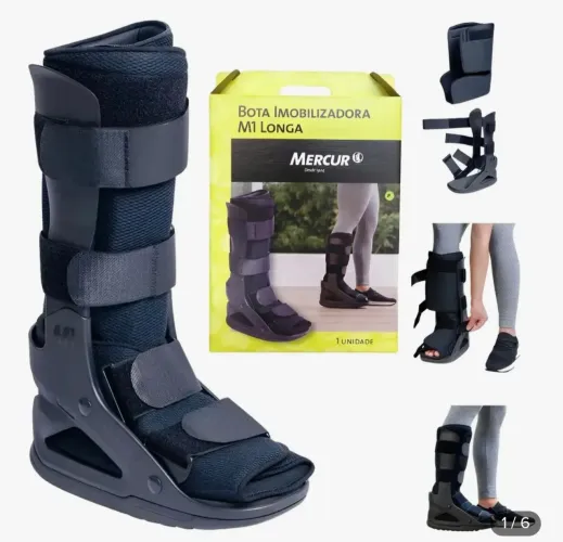 Vendo bota imobilizadora Robofoot NOVA Mercur TAM P 32-35 (calça 36 perfeitamente)