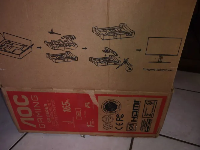 Vendo monitor com tela quebrada 