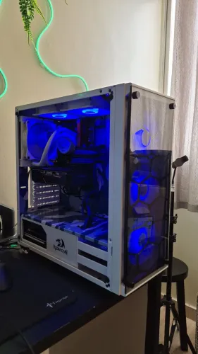 gabinete gamer 4 fans