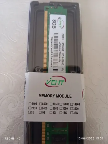 Memória ddr3 8gb -1600 Desktop