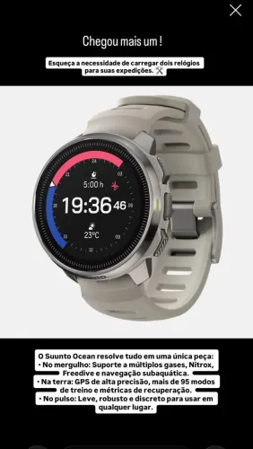 Relógio suunto ocean 