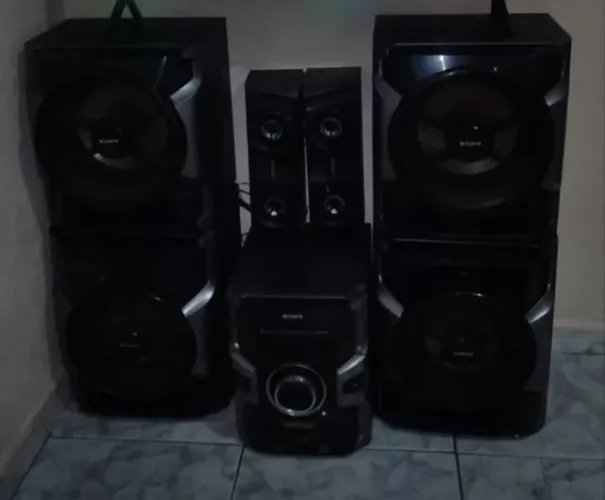 Som Sony com Caixas - Completo