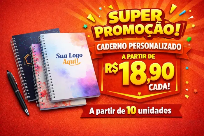 Promoção caderno