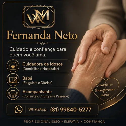 Cuidador(a) de idosos , trabalho como Babá e acompanhante 