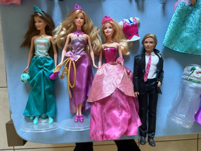 Lote barbie escola de princesas