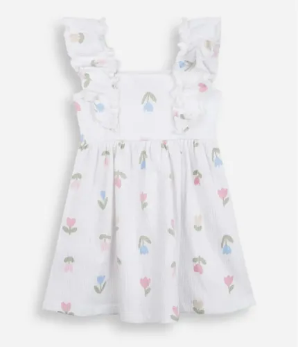 Vendo vestido infantil de algodão flor florido jardim