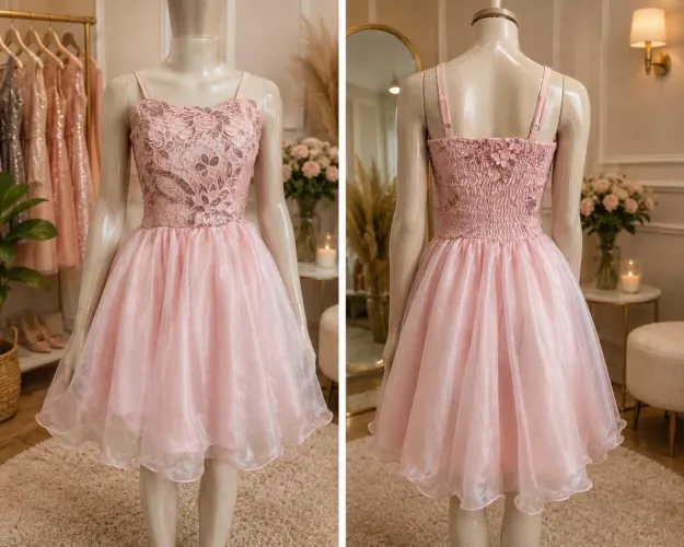 Vestido de Festa - Rosa