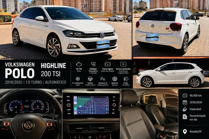 Volkswagen Polo Highline 200 TSI 1.0 Flex 12V Aut. 2020