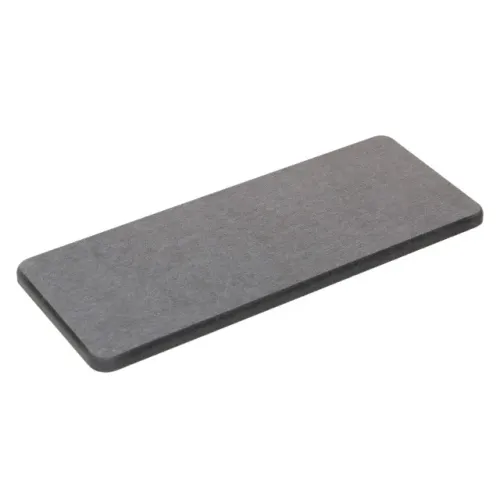 BANDEJA RETANGULAR ABSORVENTE PARA PIA 25CM X 10CM CINZA ESCURO PEDRA DIATOMITA
