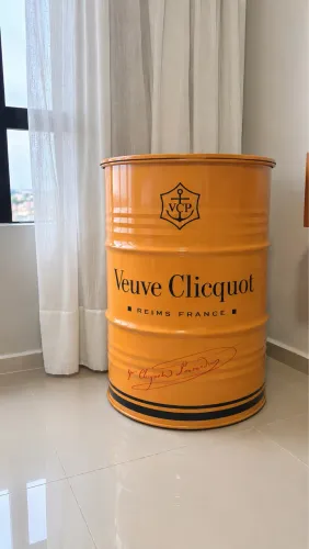 Tambor/Barril/ Tonel Veuve Clicquot Decorativo 200L