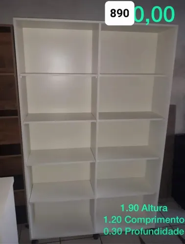 Estante prateleira 100% MDF NOVA 1.90x1.20