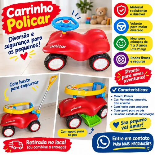 Carrinho divertido Policar